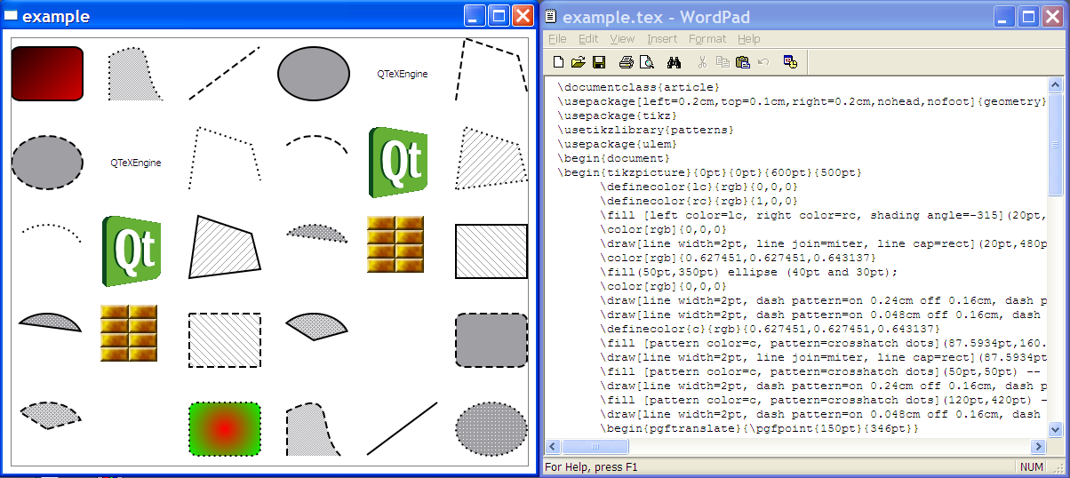 example screenshot